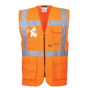 CHALECO ALTA VISIBILIDAD NARANJA EXECUTIVE BERLIN PORTWEST S476